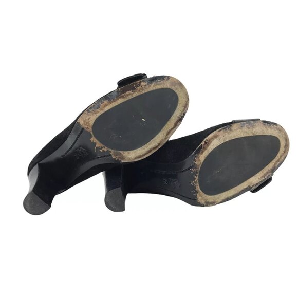 Michael Kors Womens Black Vero Cuoio Slip On Cone Pump Heel Size US 7.5 - Picture 7 of 9